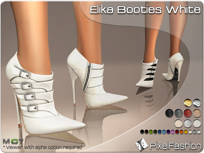 :)(: Elika Booties White ( Suede Boots )
