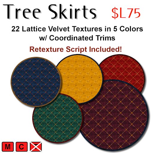 CatBird Lattice Tree Skirts/Round Rugs