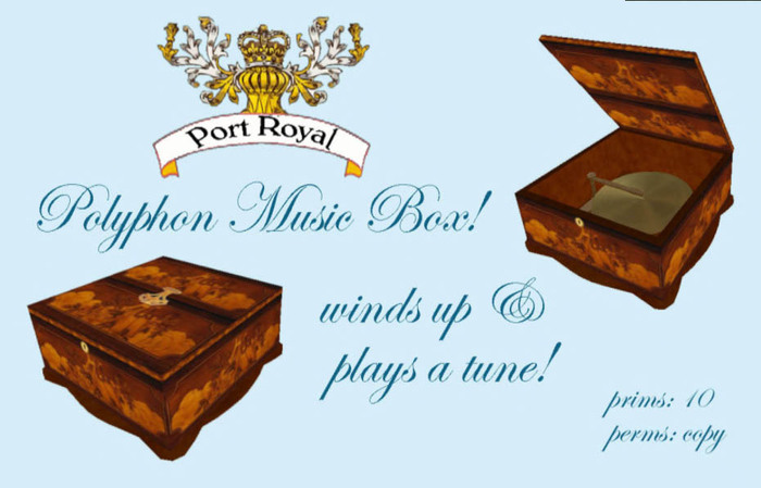 "Port Royal" Polyphon Musical Box Music Box