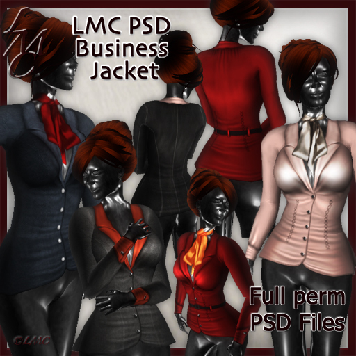 LMC Designer PSD Files  - Business Jacket - BOM