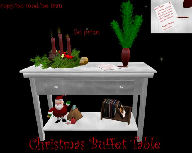 Christmas Buffet Table