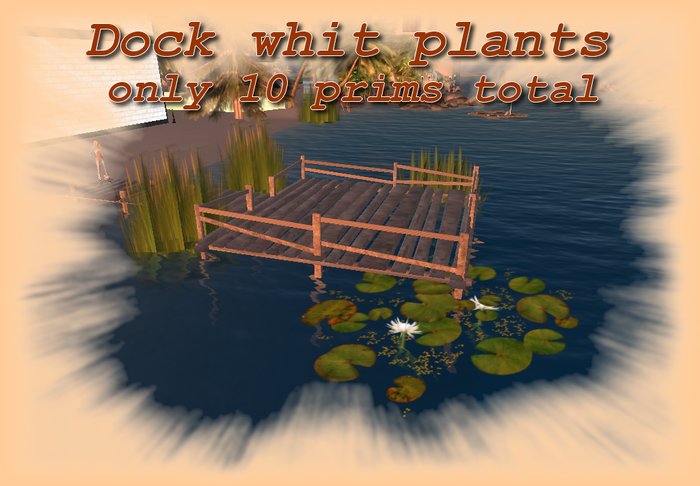 dock whit plants
