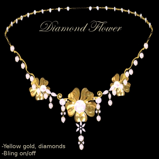 Diamond Flower Necklace