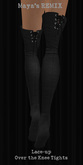 Maya's REMIX Lace-up Over the Knee Tights
