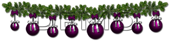 GA&S Xmas Garland Pink