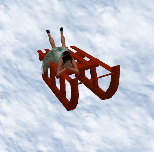 Drivable Sledge - Jump Up! - by Rita Munro