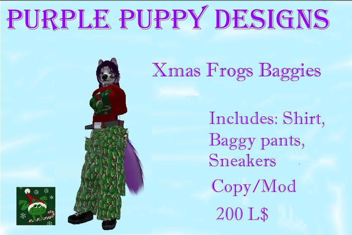 Xmas Frogs Baggies