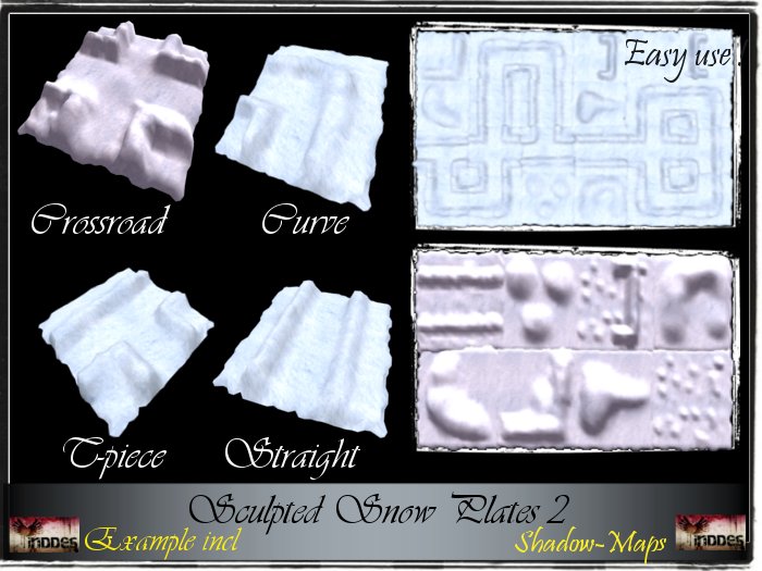 sculpted snow plates FULL PERM