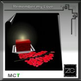 ZC Remember my Love Candle - red