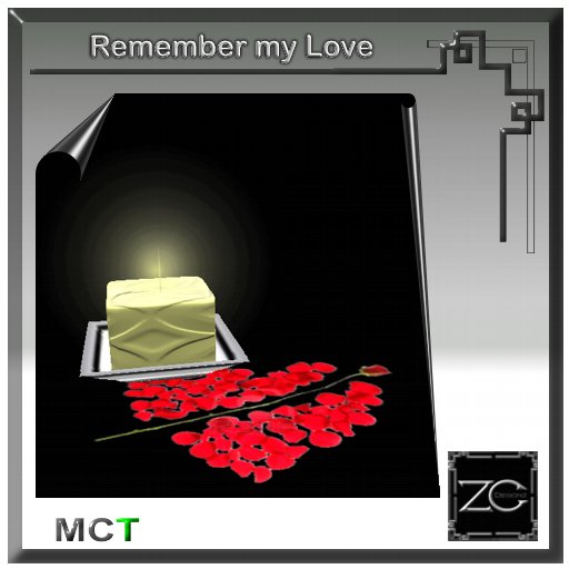 ZC Remember my Love Candle - vanilla