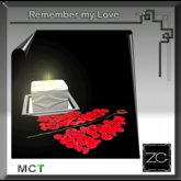 ZC Remember my Love Candle - white
