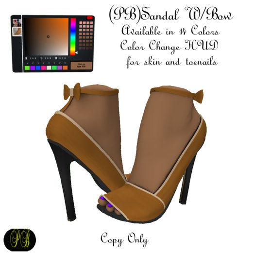 (PB)Sandal wbow Brown