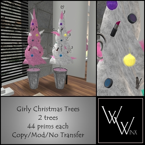 W. Winx-Girly Christmas Trees Set