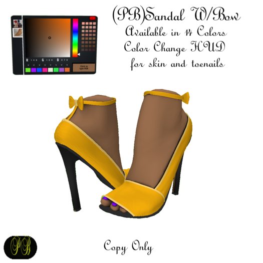 (PB)Sandal wbow sunset