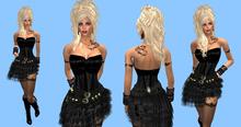 KL JUDY GOTHIC DRESS WITH BOOTS