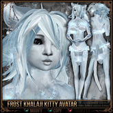 =^.^= Curious Kitties Fantasy Fuzz - Frost Khalaji Kitty Avatar