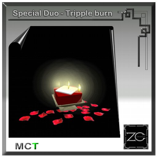ZC Special Duo - Tripple Burn Candle - redwhite