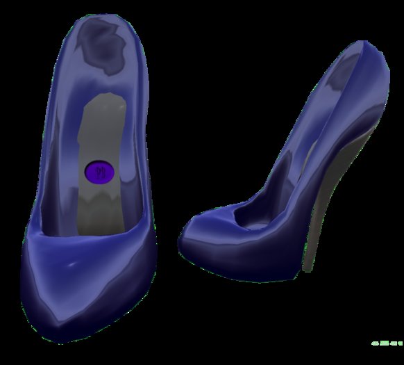 (PB)High Heeled Pumps Dk Blue