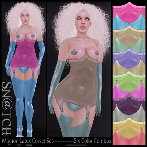 :::Sn@tch Mignon Latex Lingerie (Brights):::
