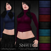 :::Sn@tch Coffeeshop Cropped Sweater:::