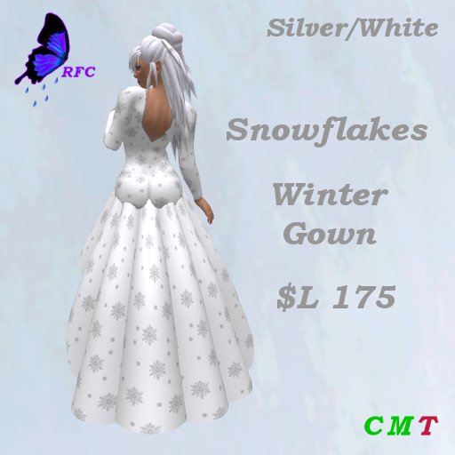 RFC-Snowflake Gown-Silver/White