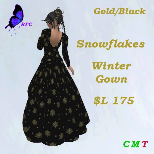 RFC-Snowflake Gown-Gold/Black