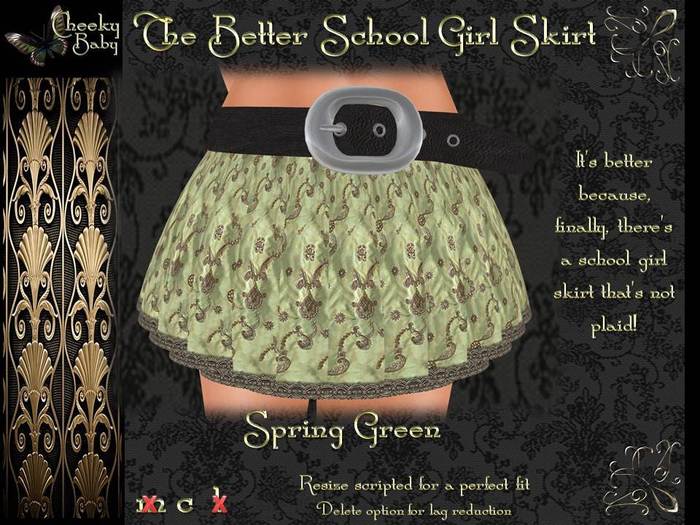 The Better School Girl Skirt Spring Green