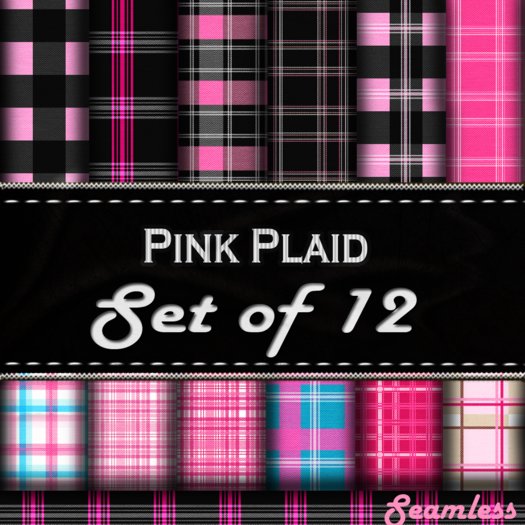 Pink Plaids Fabric Textures