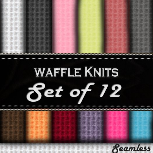 Waffle Knits fabric textures