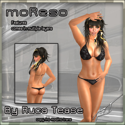 Black Lace Moreso goddess bikini