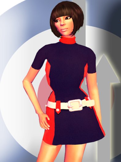 60's Mod Stewardess Dress by MSD