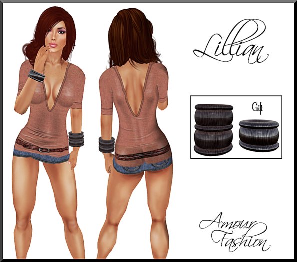 ✦ CLEARANCE SALE ✦ Amour Fashion - Lillian Outfit - Peach