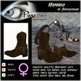 << PURE >> Pure Shoes - Hannah (in Darkbrown) [inworld price 99L$]