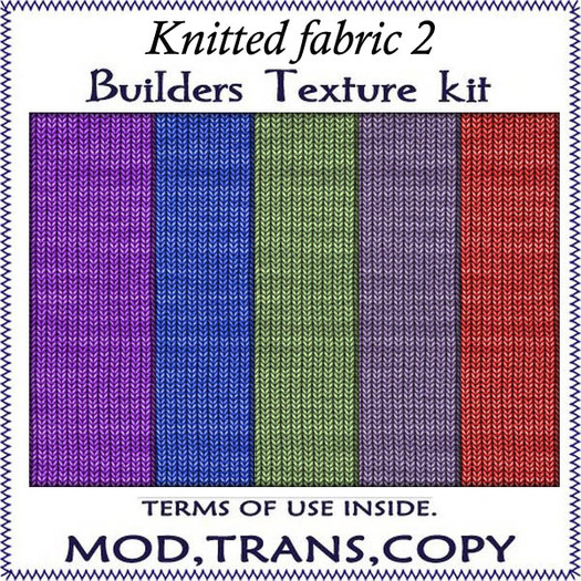 KNITTED FABRIC 2- texture pack for builders / clothes designers