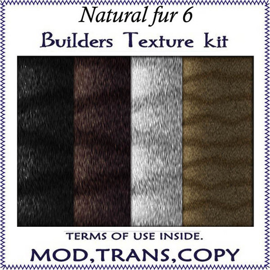 NATURAL FUR SEAMLESS- texture pack for builders / clothes designers 6