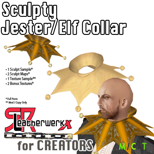 *SRL - Sculpty Jester Collar (box)
