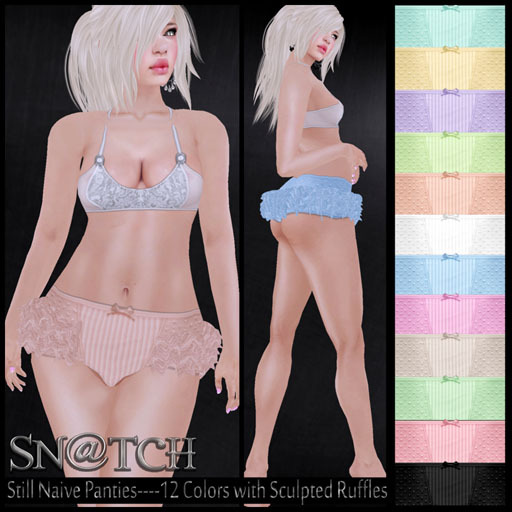 :::Sn@tch Still Naive Ruffled Panties:::