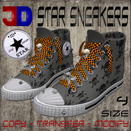 *JD* star sneakers skull