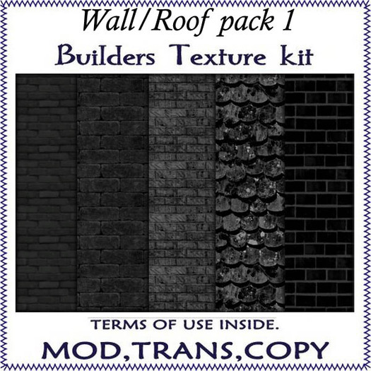 ROOF WALL SEAMLESS TEXTURES- texture pack for builders / clothes designers 1