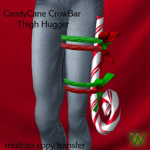 ~WC~ CandyCane Crowbar Thigh Hugger