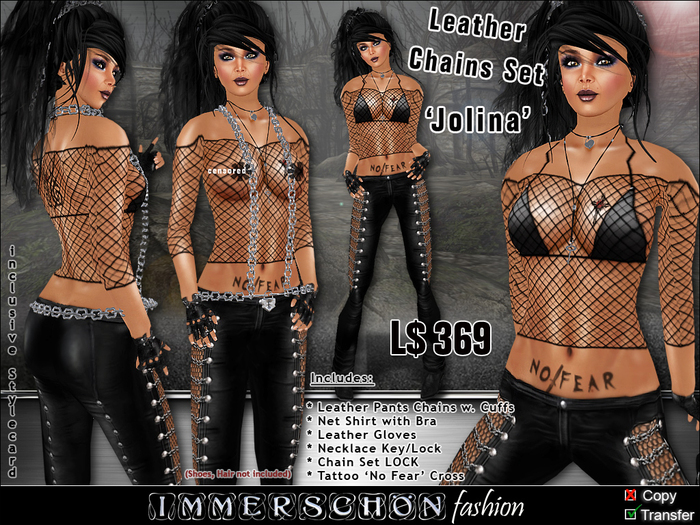 Immerschoen - Leather Chain Set Jolina