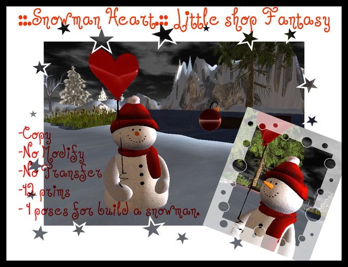::.Snowman Heart.::Little shop Fantasy