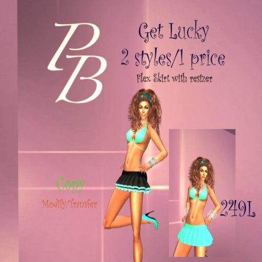 (PB)Get Lucky (aqua)