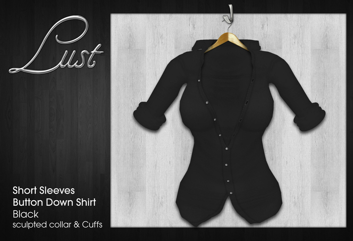 Lust - Button Down Shirt Black