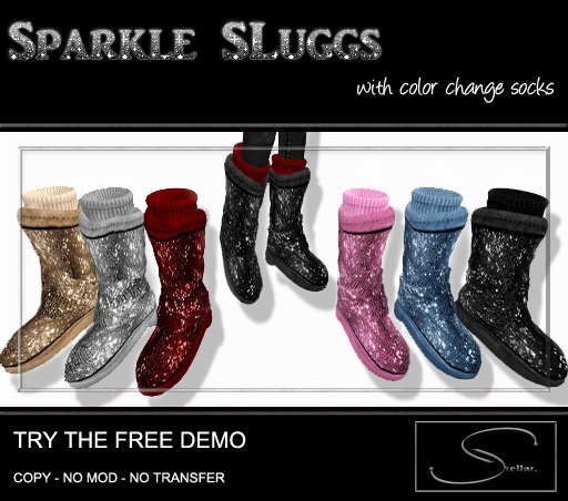 [Stellar] Sparkle SLuggs Boots in silver