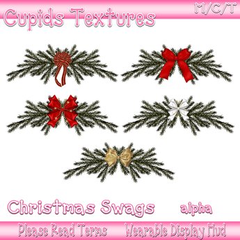 Second Life Marketplace - 5 CHRISTMAS SWAGS Textures