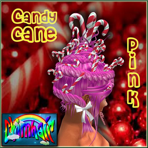 %.:ChimHair:.% Candy Cane Pink