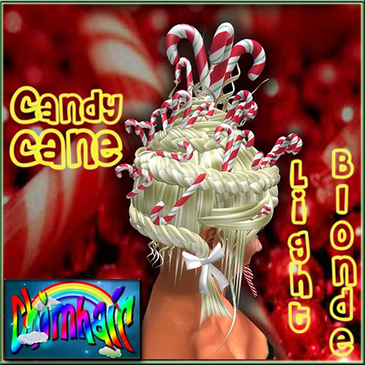 %.:ChimHair:.% Candy Cane Light Blonde