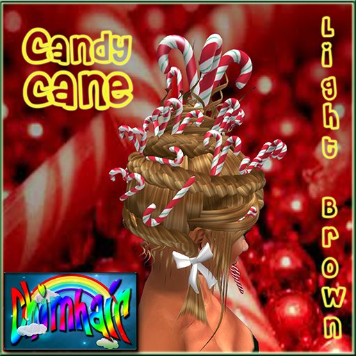 %.:ChimHair:.% Candy Cane Light Brown
