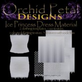 -OPD- Ice Princess Dress Material Textures Box 